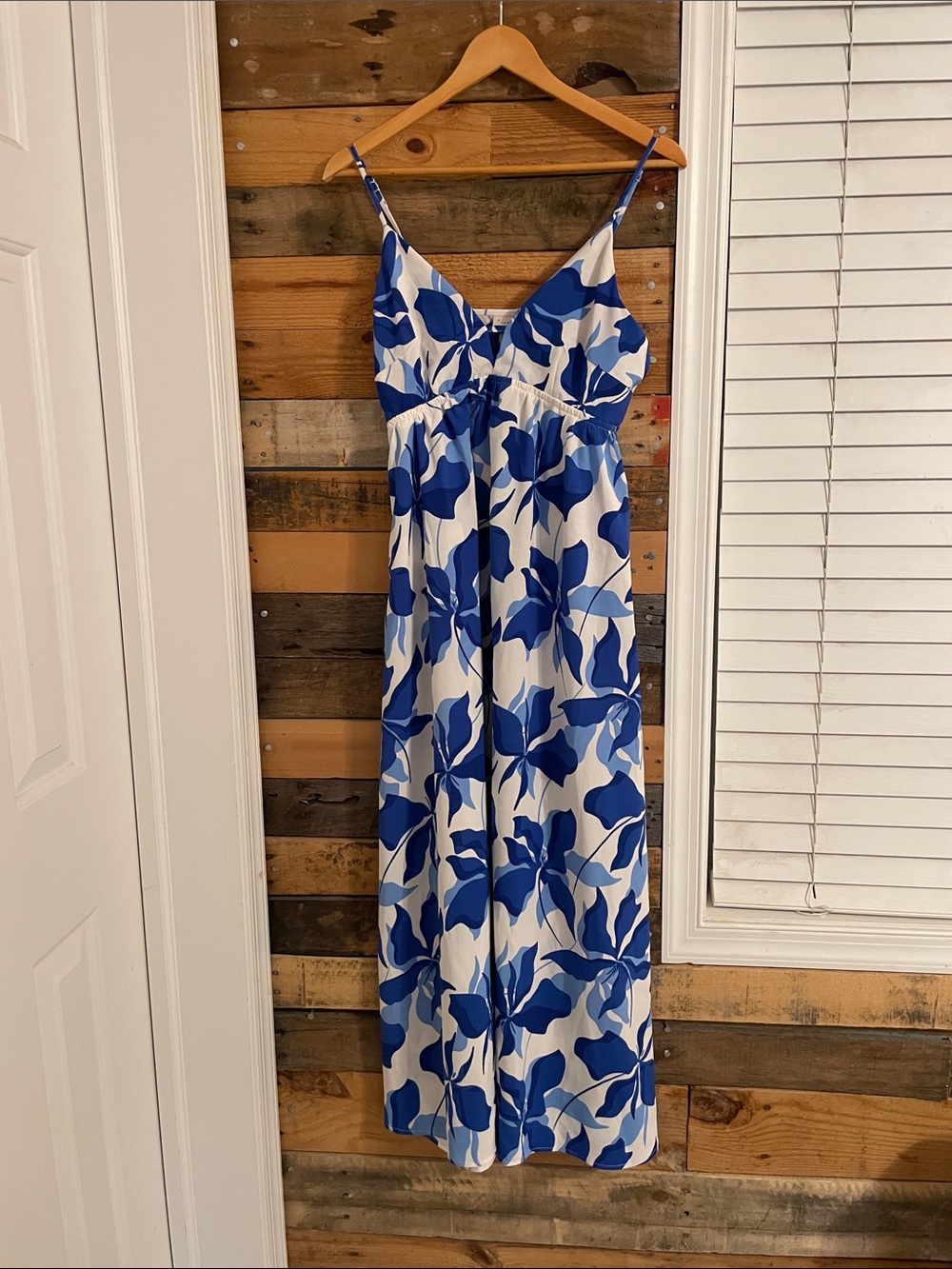 a new day Blue Floral Print Dress